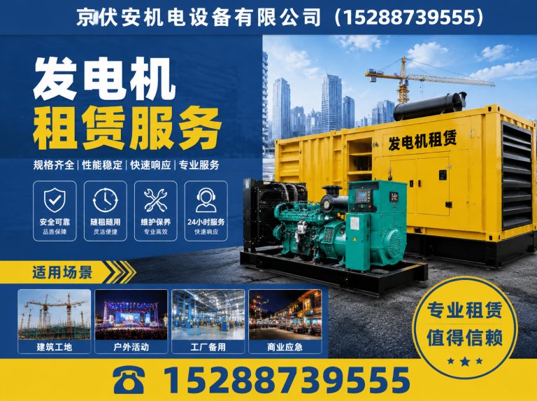 黄南发电车租赁展示图